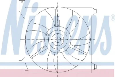 85589 NISSENS Вентилятор охлаждения радиатора