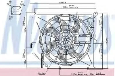 85649 NISSENS Вентилятор охлаждения радиатора