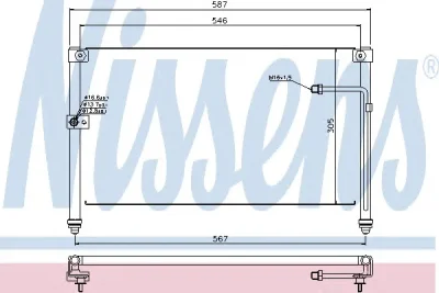 Радиатор кондиционера NISSENS 94294