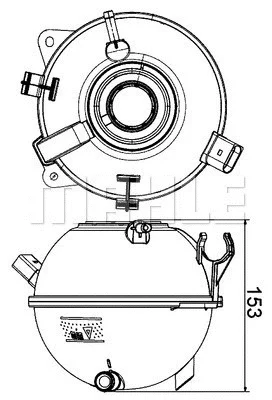 CRT 19 000S KNECHT/MAHLE Компенсационный бак, охлаждающая жидкость