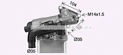 OL3710H AVA Масляный радиатор, двигательное масло