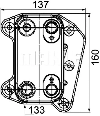 CLC 104 000P KNECHT/MAHLE Масляный радиатор, двигательное масло