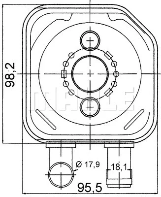 CLC 165 000S KNECHT/MAHLE Масляный радиатор, двигательное масло