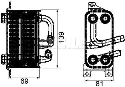 CLC 66 000P KNECHT/MAHLE Масляный радиатор, двигательное масло