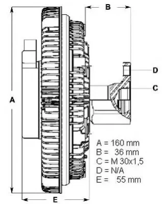 Вентилятор охлаждения радиатора (двигателя) BERU LK060