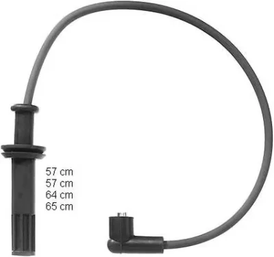 ZEF1026 BERU Высоковольтные провода (комплект проводов зажигания)