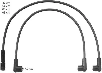 ZEF1055 BERU Высоковольтные провода (комплект проводов зажигания)