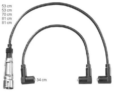ZEF1218 BERU Высоковольтные провода (комплект проводов зажигания)