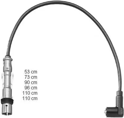 Высоковольтные провода (комплект проводов зажигания) BERU ZEF1380