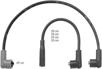 ZEF760 BERU Высоковольтные провода (комплект проводов зажигания)