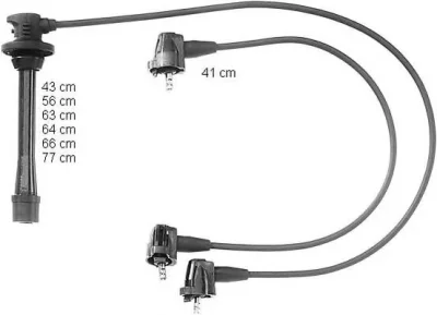 ZEF919 BERU Высоковольтные провода (комплект проводов зажигания)