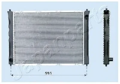 RDA192004 JAPANPARTS Радиатор охлаждения двигателя