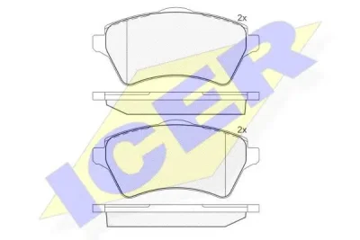 181428 ICER Тормозные колодки