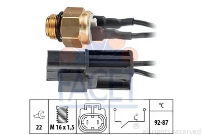 7.5054 FACET Датчик включения вентилятора радиатора