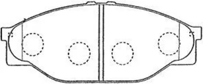 A1N049 AISIN Тормозные колодки