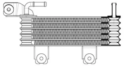 Масляный радиатор, двигательное масло LUZAR LOC 0850