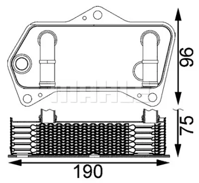 CLC 202 000S KNECHT/MAHLE Масляный радиатор, автоматическая коробка передач