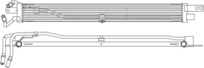 Масляный радиатор, автоматическая коробка передач LUZAR LOC 0363
