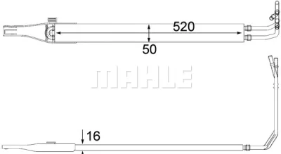 Масляный радиатор, рулевое управление KNECHT/MAHLE CLC 10 000P