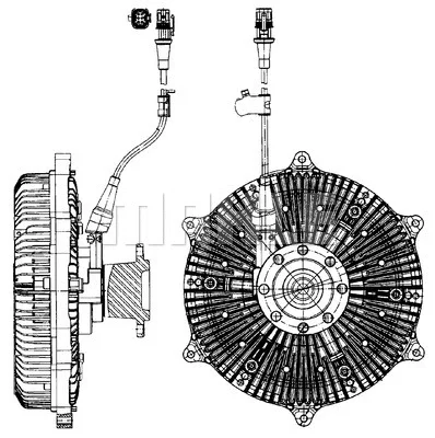 CFC 214 000P KNECHT/MAHLE Сцепление, вентилятор радиатора