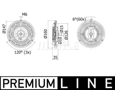 CFC 266 000P KNECHT/MAHLE Сцепление, вентилятор радиатора