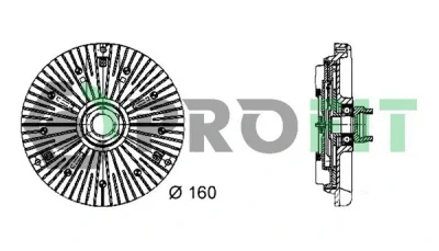 1720-1011 PROFIT Сцепление, вентилятор радиатора