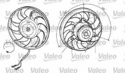 696036 VALEO Вентилятор, охлаждение двигателя