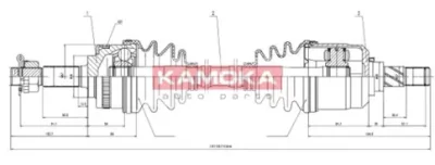 NI1138953A KAMOKA Приводной вал (полуось)