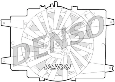 Вентилятор, охлаждение двигателя DENSO DER01008
