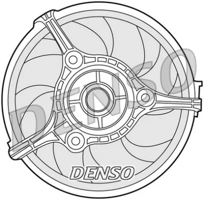 Вентилятор, охлаждение двигателя DENSO DER02002