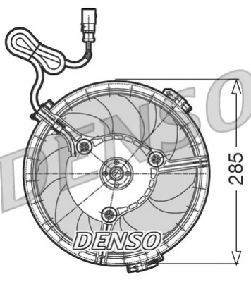 DER02005 DENSO Вентилятор, охлаждение двигателя