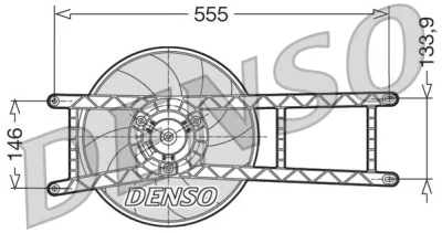 DER09017 DENSO Вентилятор, охлаждение двигателя