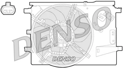 Вентилятор, охлаждение двигателя DENSO DER09053