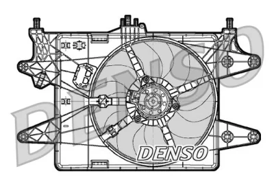 DER09081 DENSO Вентилятор, охлаждение двигателя