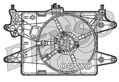 Вентилятор, охлаждение двигателя DENSO DER09083