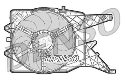 Вентилятор, охлаждение двигателя DENSO DER20011