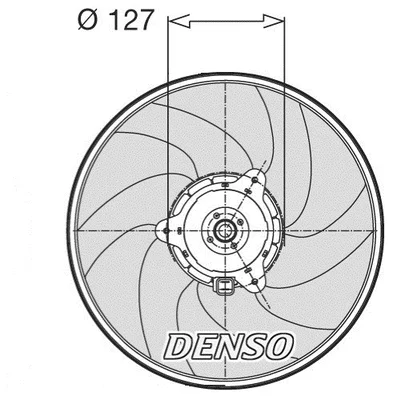 DER21003 DENSO Вентилятор, охлаждение двигателя