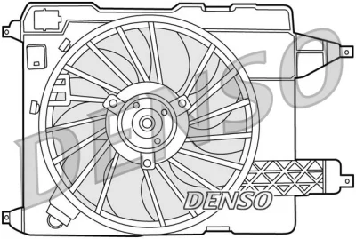 DER23002 DENSO Вентилятор, охлаждение двигателя