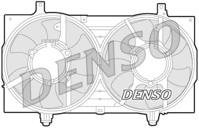 DER46001 DENSO Вентилятор, охлаждение двигателя