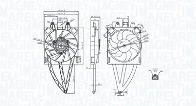 069422716010 MAGNETI MARELLI Вентилятор, охлаждение двигателя