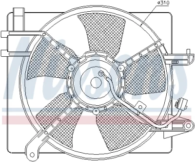 85061 NISSENS Вентилятор, охлаждение двигателя