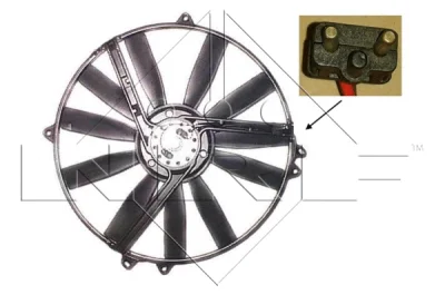 Вентилятор, охлаждение двигателя NRF 47300
