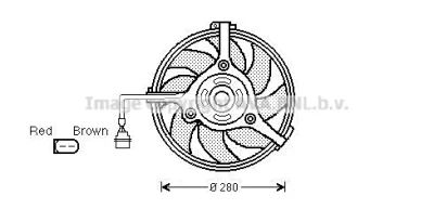 Вентилятор, охлаждение двигателя AVA AI7510