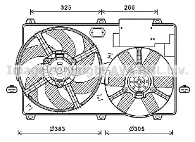 CN7554 AVA Вентилятор, охлаждение двигателя