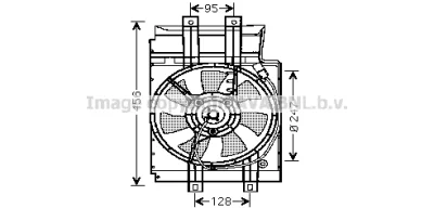 Вентилятор, охлаждение двигателя AVA DN7519