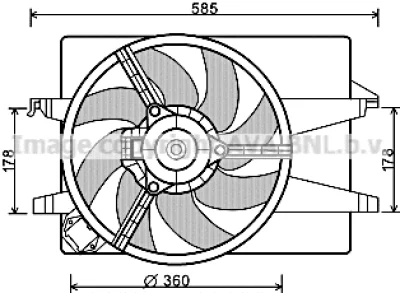 FD7553 AVA Вентилятор, охлаждение двигателя