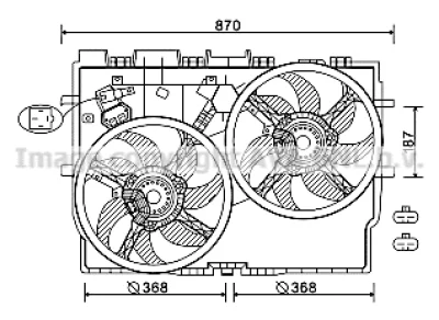 FT7585 AVA Вентилятор, охлаждение двигателя