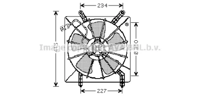 Вентилятор, охлаждение двигателя AVA HD7510
