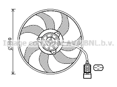OL7671 AVA Вентилятор, охлаждение двигателя
