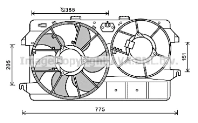 FD7591 PRASCO Вентилятор, охлаждение двигателя